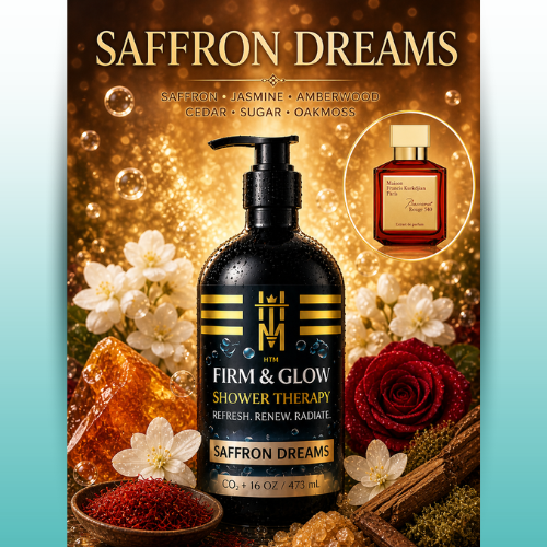 FIRM & GLOW: SHOWER THERAPY - SAFFRON DREAMS