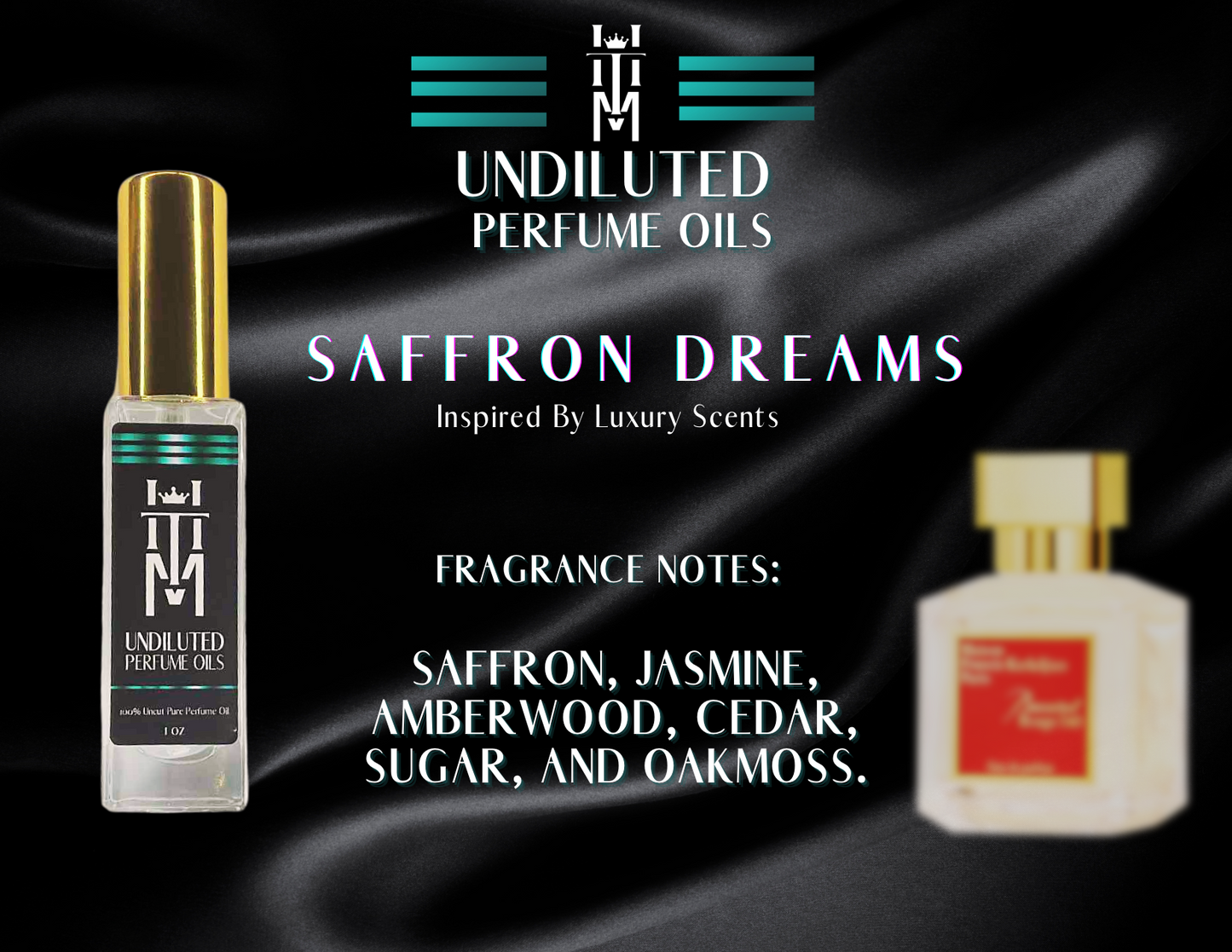 SAFFRON DREAMS: Undiluted Perfume Oils / Pure Fragrance Oils & Concentrates
