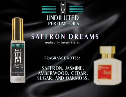 SAFFRON DREAMS: Undiluted Perfume Oils / Pure Fragrance Oils & Concentrates