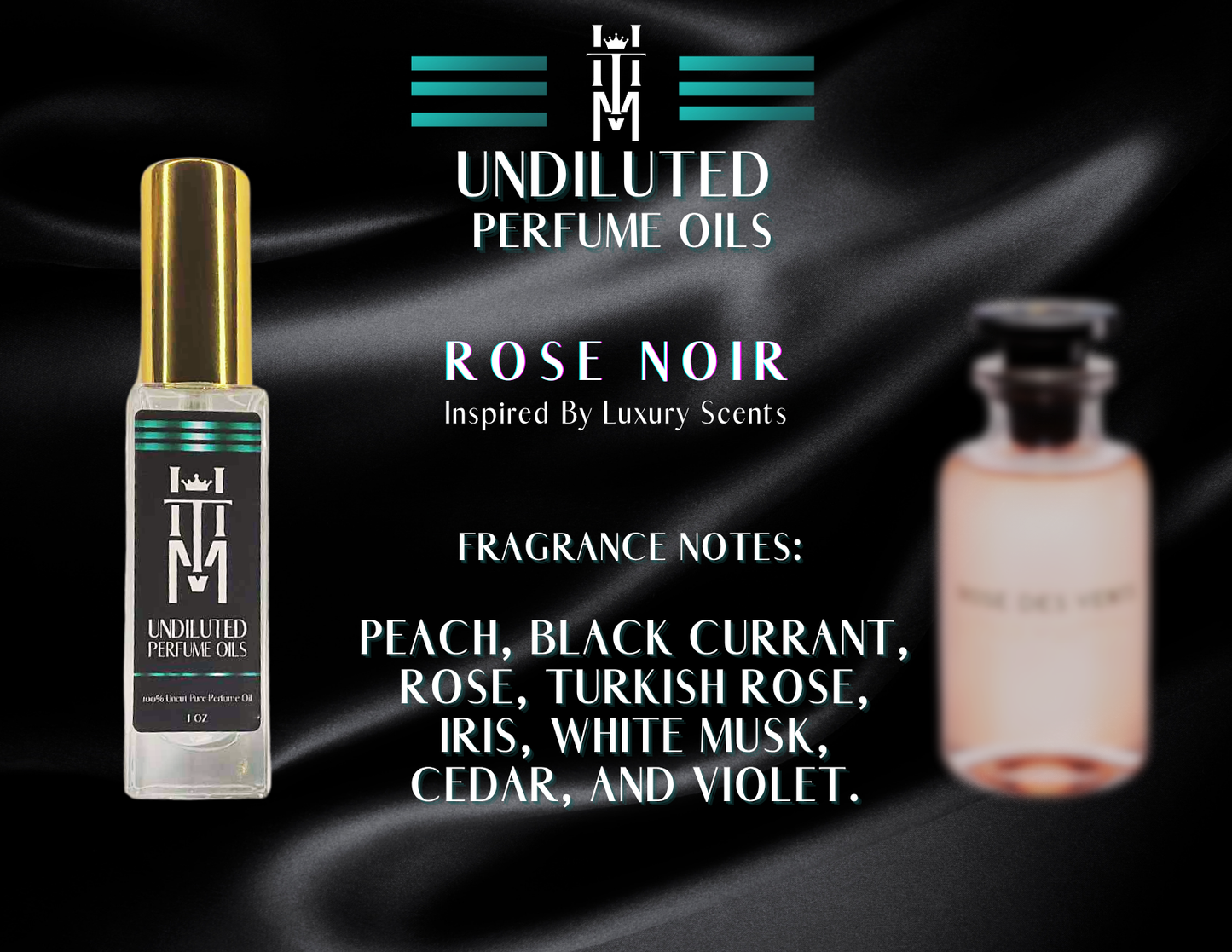 ROSE NOIR: Undiluted Perfume Oils / Pure Fragrance Oils & Concentrates