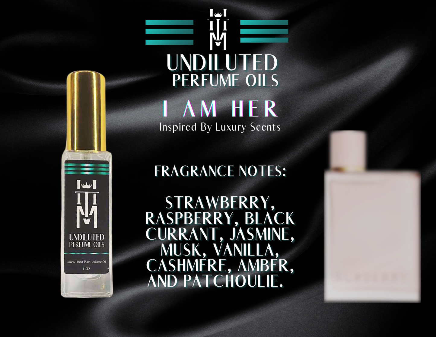 I AM HER: Undiluted Perfume Oils / Pure Fragrance Oils & Concentrates