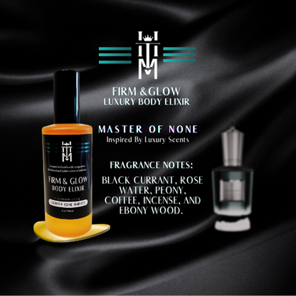 MASTER OF NONE: Firm & Glow Luxury Body Elixir- Inspired  Scents - Sea Buckthorn