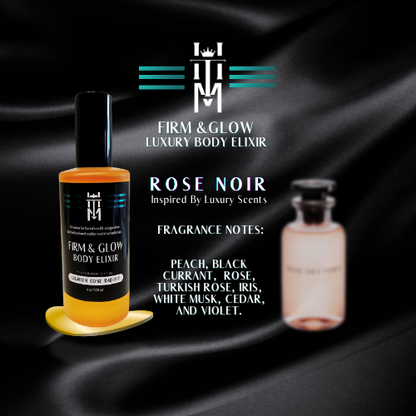 ROSE NOIR: Firm & Glow Luxury Body Elixir - Inspired Scent - Sea Buckthorn