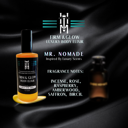 MR.NOMADE: Firm & Glow Luxury Body Elixir - Inspired Scent - Sea Buckthorn