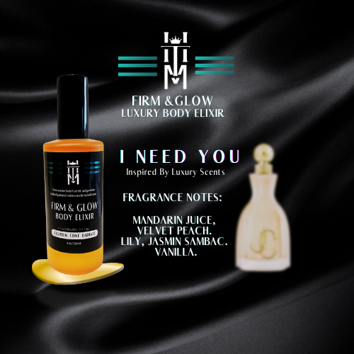 I NEED YOU: Firm & Glow Luxury Body Elixir - Insprired Scents - Sea Buckthorn
