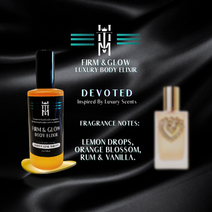 DEVOTED: Firm & Glow Luxury Body Elixir - Inspired Scent - Sea Buckthorn