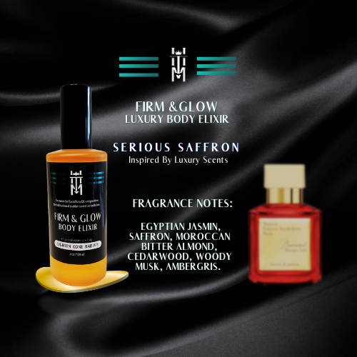 SERIOUS SAFFRON: Firm & Glow Body Elixir Luxury Scents - Sea Buckthorn