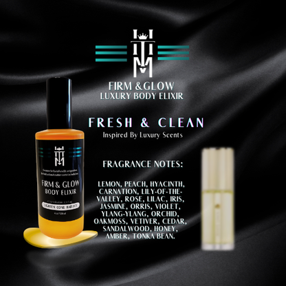 FRESH & CLEAN: Firm & Glow Luxury Body Elixir - Inspired Scent - Sea Buckthorn