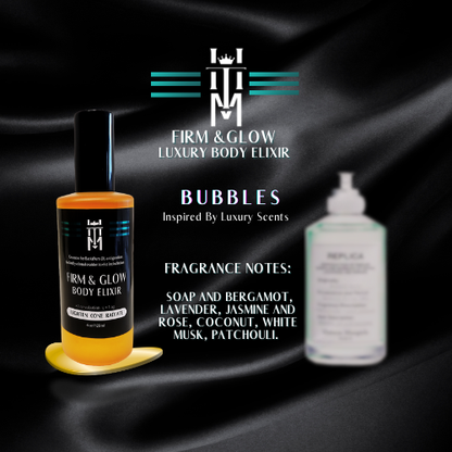 BUBBLES: Firm & Glow Luxury Body Elixir - Inspired Scent - Sea Buckthorn