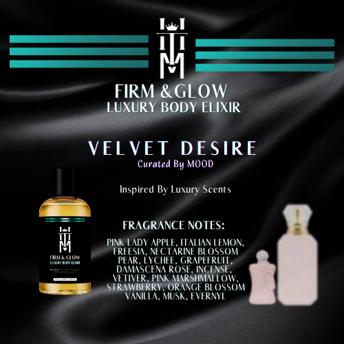 VELVET DESIRE: Firm & Glow Luxury Body Elixir - Inspired Scent - Sea Buckthorn