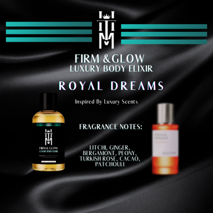 ROYAL DREAM: Firm & Glow Luxury Body Elixir Inspired Scent - Sea Buckthorn