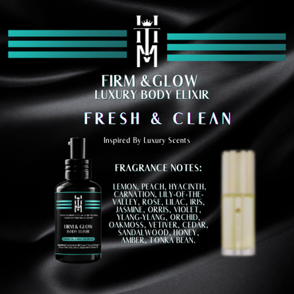 FRESH & CLEAN: Firm & Glow Luxury Body Elixir - Inspired Scent - Sea Buckthorn