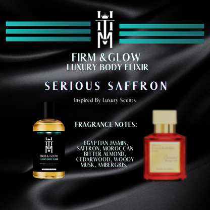 SERIOUS SAFFRON: Firm & Glow Body Elixir Luxury Scents - Sea Buckthorn