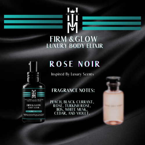 ROSE NOIR: Firm & Glow Luxury Body Elixir - Inspired Scent - Sea Buckthorn