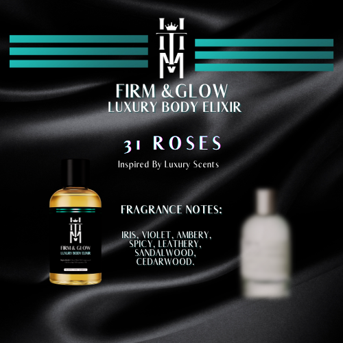 31 ROSES: Firm & Glow Luxury Body Elixir - Inspired Scent - Sea Buckthorn