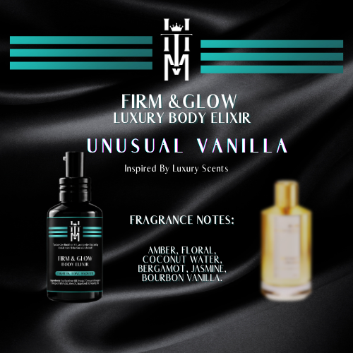 UNUSUAL VANILLA: Firm & Glow Luxury Body Elixir  - Inspired Scent - Sea Buckthorn