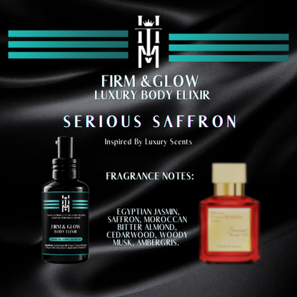 SERIOUS SAFFRON: Firm & Glow Body Elixir Luxury Scents - Sea Buckthorn