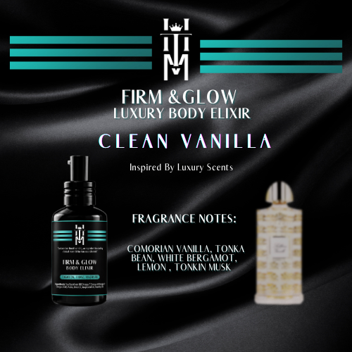 CLEAN VANILLA: Firm & Glow Luxury Body Elixir - Insprired Scents - Sea Buckthorn