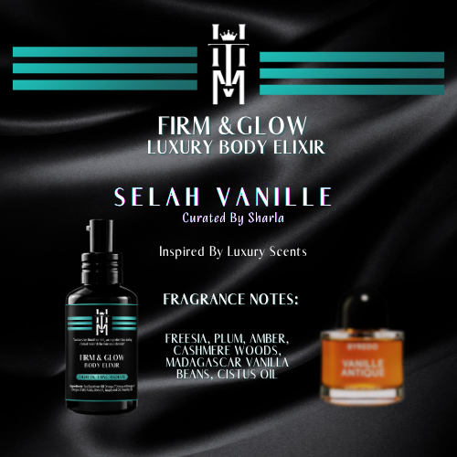 SELAH VANILLE: Firm & Glow Luxury Body Elixir - Inspired Scent - Sea Buckthorn