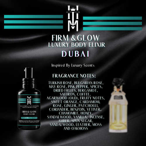 DUBAI: Firm & Glow Luxury Body Elixir - Insprired Scents - Sea Buckthorn