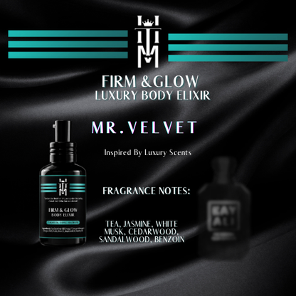 MR. VELVET: Firm & Glow Luxury Body Elixir - Insprired Scents - Sea Buckthorn