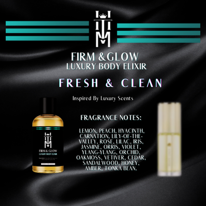 FRESH & CLEAN: Firm & Glow Luxury Body Elixir - Inspired Scent - Sea Buckthorn