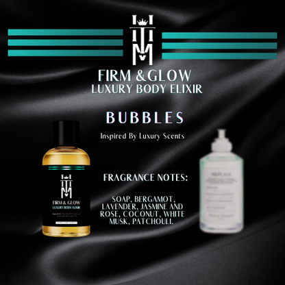 BUBBLES: Firm & Glow Luxury Body Elixir - Inspired Scent - Sea Buckthorn